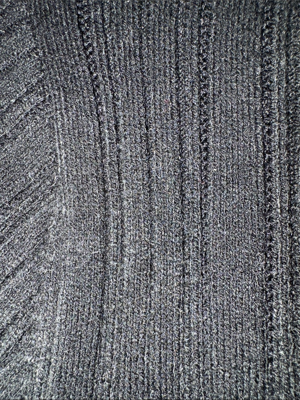 PINK Victoria's Secret Black Ribbed Button-Front Cardigan size Medium - Picture 8 of 10